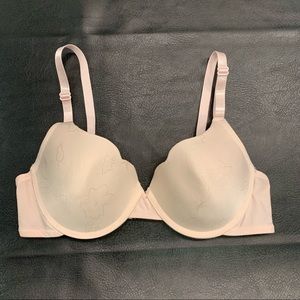 Rampage 34C Light Pink Push Up Underwire Bra